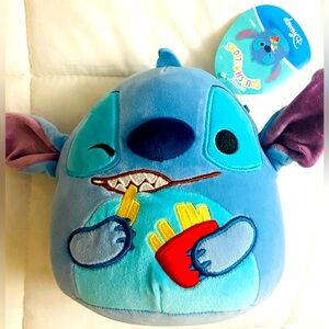 Squishmallows Disney 8 Inch Plush Kellytoy Stitch with French Fries NWT New